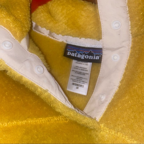 Patagonia yellow Women's Re-Tool Snap-T Fleece Pullover M polartec thermal pro - Picture 3 of 3